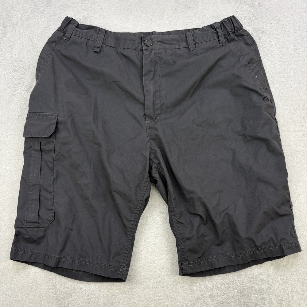 Craghoppers Shorts Mens 38 Gray Cargo Outdoor Water Repellent Quick Drying Zip
